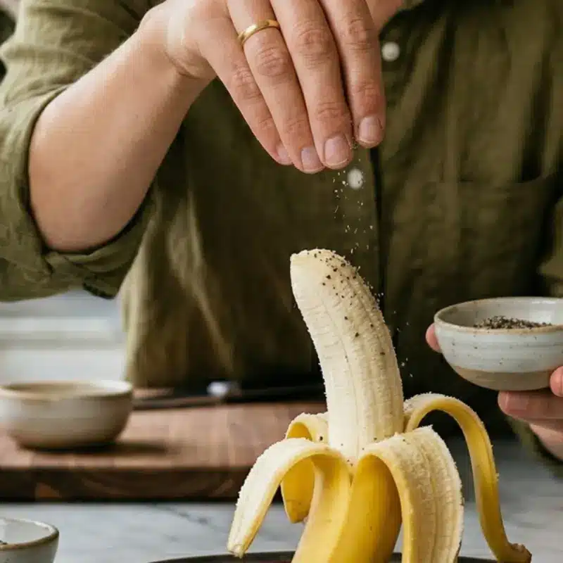 בננה ופלפל שחור - שילוב לאיזון מעיים והפחתת נפיחות